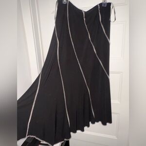 Joseph Ribkoff Women Black/white High Low Skirt Size 14